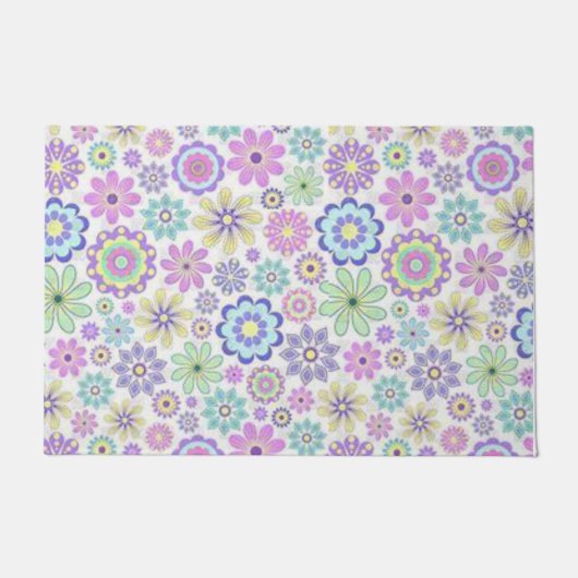 Ventilatormat van Floral Butterfly Deurmat (Voorkant)