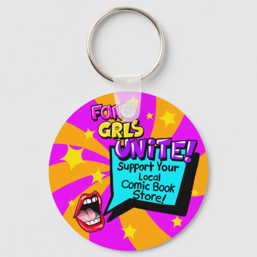 Ventilatormeisjes verenigen zich! Sleutelhanger ge (Voorkant)