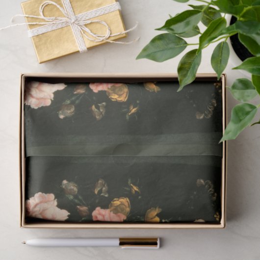 ventilatorontvlechting Antiek Floral schilderen Tissuepapier (Geschenk)