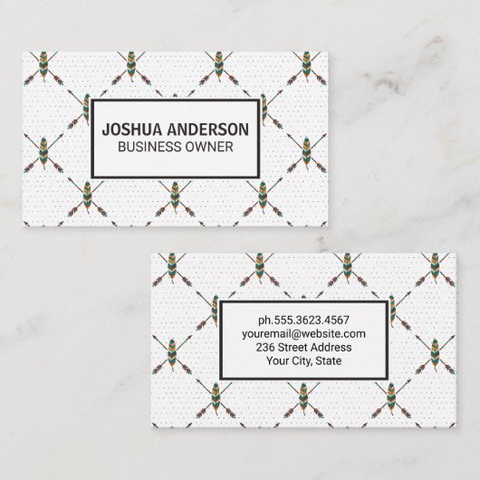 Ventilatorpatroon | Boho Stylish Visitekaartje (Voorkant / Achterkant)