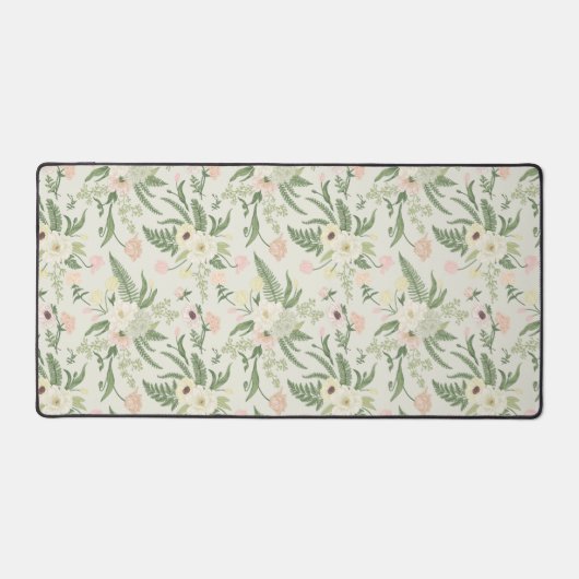 Ventilatorpatroon met groene tuinvloer bureaumat (Voorkant)