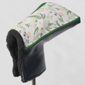 Ventilatorpatroon met groene tuinvloer golfheadcover (3/4 voorkant)