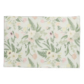 Ventilatorpatroon met groene tuinvloer kussensloop (Achterkant)