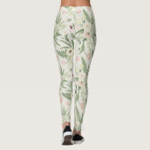 Ventilatorpatroon met groene tuinvloer leggings (Achterkant)