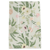 Ventilatorpatroon met groene tuinvloer medium cadeauzakje (Achterkant)