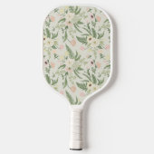 Ventilatorpatroon met groene tuinvloer pickleball paddle (Achterkant)