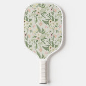 Ventilatorpatroon met groene tuinvloer pickleball paddle (Voorkant)