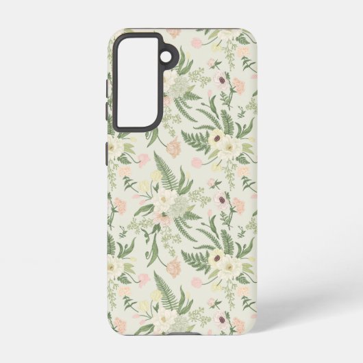 Ventilatorpatroon met groene tuinvloer samsung galaxy hoesje (Achterkant)