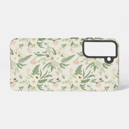 Ventilatorpatroon met groene tuinvloer samsung galaxy hoesje (Achterkant horizontaal)