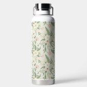 Ventilatorpatroon met groene tuinvloer waterfles (Achterkant)