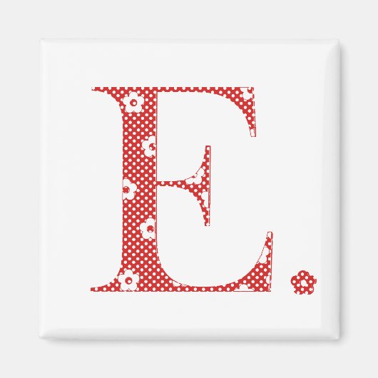 Ventilatorpatroonbrief E (rood) Magneet (Voorkant)