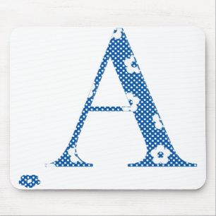 VentilatorpatroonLetter A (blauw) Muismat