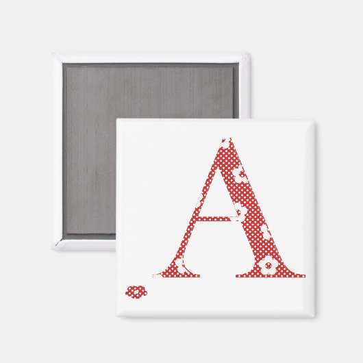 Ventilatorpatroonletter A (rood) Magneet (Voorkant / Achterkant)