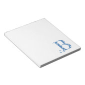 VentilatorpatroonLetter B (blauw) Notitieblok (Schuin)
