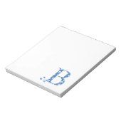 VentilatorpatroonLetter B (blauw) Notitieblok (Linkerzijde)