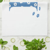 VentilatorpatroonLetter B (blauw) Theedoek (Gevouwen)