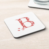 VentilatorpatroonLetter B (rood) Onderzetter (Linkerzijde)