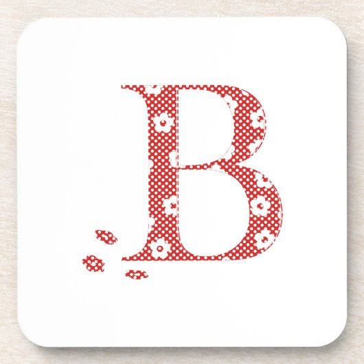 VentilatorpatroonLetter B (rood) Onderzetter (Voorkant)
