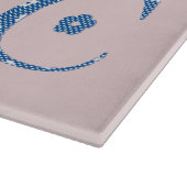 VentilatorpatroonLetter C(blauw) Snijplank (Hoek)