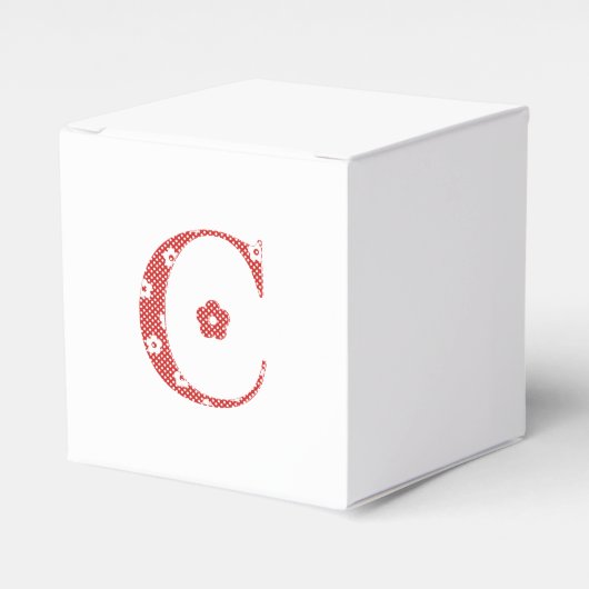 VentilatorpatroonLetter C(rood) Bedankdoosjes (Voorkant Zijde)