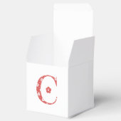 VentilatorpatroonLetter C(rood) Bedankdoosjes (Geopend)