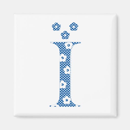 VentilatorpatroonLetter I (blauw) Magneet (Voorkant)