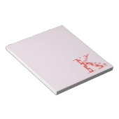 VentilatorpatroonLetter K(rood) Notitieblok (Schuin)