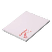 VentilatorpatroonLetter K(rood) Notitieblok (Linkerzijde)