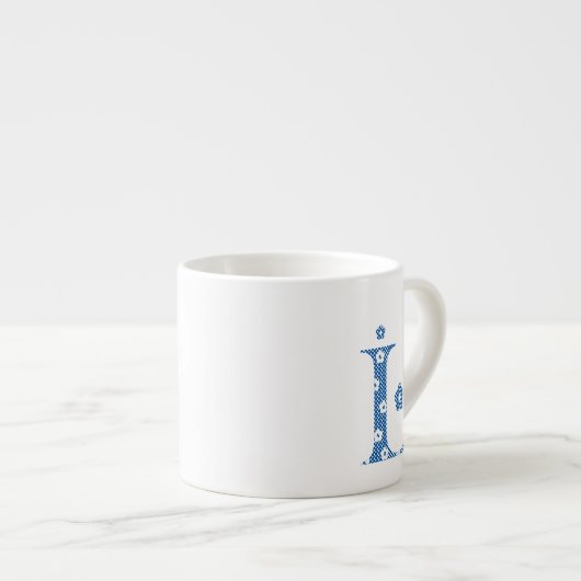 VentilatorpatroonLetter L (blauw) Espresso Kop (Voorkant rechts)