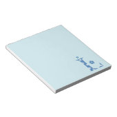 VentilatorpatroonLetter L (blauw) Notitieblok (Schuin)