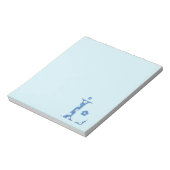 VentilatorpatroonLetter L (blauw) Notitieblok (Linkerzijde)