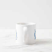 VentilatorpatroonLetter Q (blauw) Espresso Kop (Achterkant)