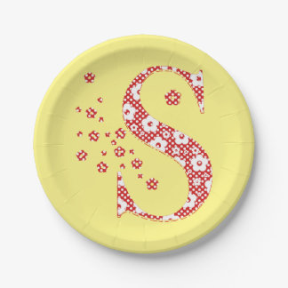 VentilatorpatroonLetter S(rood) Papieren Bordje