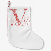 VentilatorpatroonLetter V(rood) Kleine Kerstsok (Voorkant)