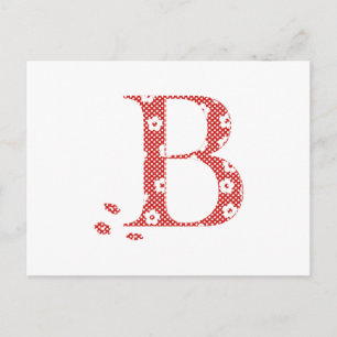 Ventilatorpatroonplaat B (rood) Briefkaart