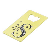 Ventilatorpatroonplaat S Creditkaart Flessenopener (Voorkant Gekanteld)