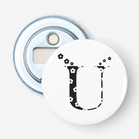 Ventilatorpatroonplaat U Button Flesopener (Voorkant)