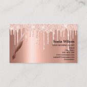 Ventilatorpen met goudtipografie van notariselegan visitekaartje (Achterkant)