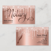 Ventilatorpen met goudtipografie van notariselegan visitekaartje (Voorkant / Achterkant)