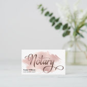 Ventilatorpen met goudtipografie van notariselegan visitekaartje (Staand voorkant)