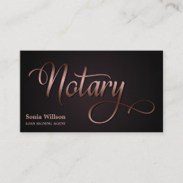 Ventilatorpen met goudtipografie van notariselegan visitekaartje