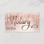 Ventilatorpen met goudtipografie van notariselegan visitekaartje (Voorkant)