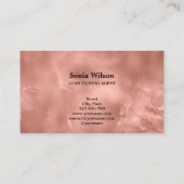 Ventilatorpen met goudtipografie van notariselegan visitekaartje (Achterkant)