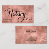 Ventilatorpen met goudtipografie van notariselegan visitekaartje (Voorkant / Achterkant)