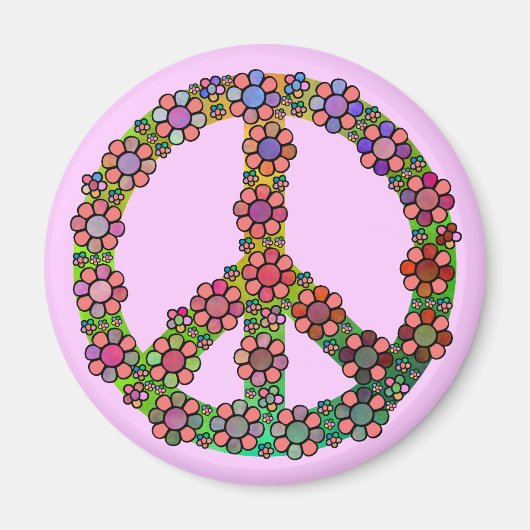 Ventilatorsymbool  Floral Magneet (Voorkant)