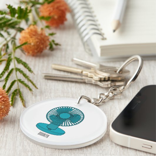 Ventilatortekening illustratie  sleutelhanger (Voorkant Rechts)