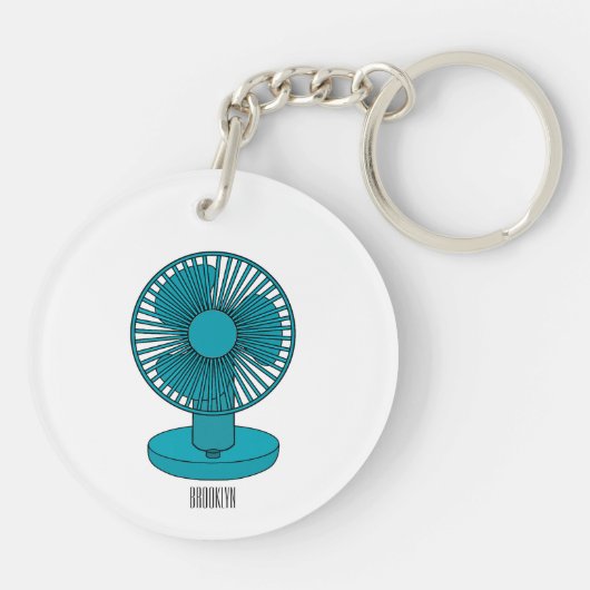 Ventilatortekening illustratie sleutelhanger (Achterkant)