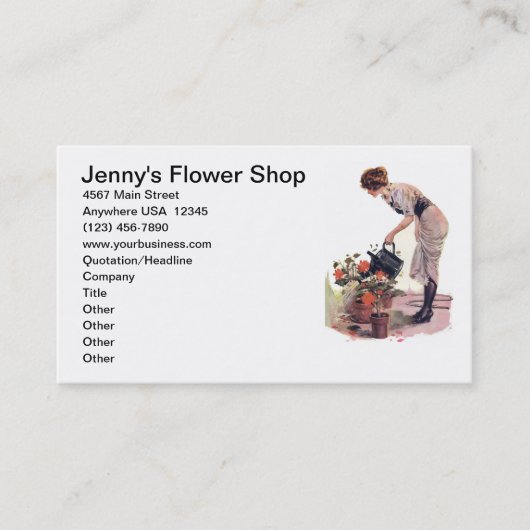  ventilatortuinend Plant, landschapsontwerp Visitekaartje (Voorkant)