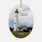 Ventilatorversiering van de vuurtoren van Presque  Keramisch Ornament (Voorkant)