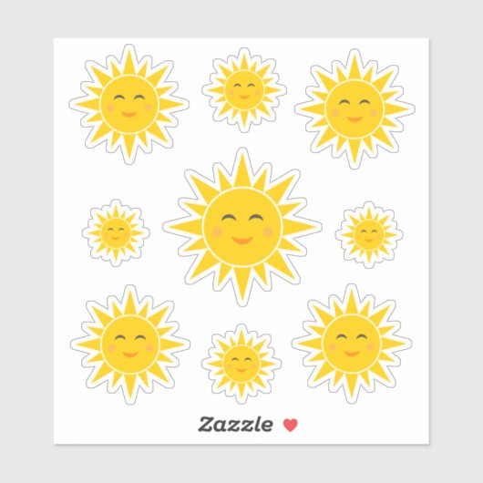 Ventilatorzonszonnen, op maat gesneden, vinylStick Sticker (Vel)